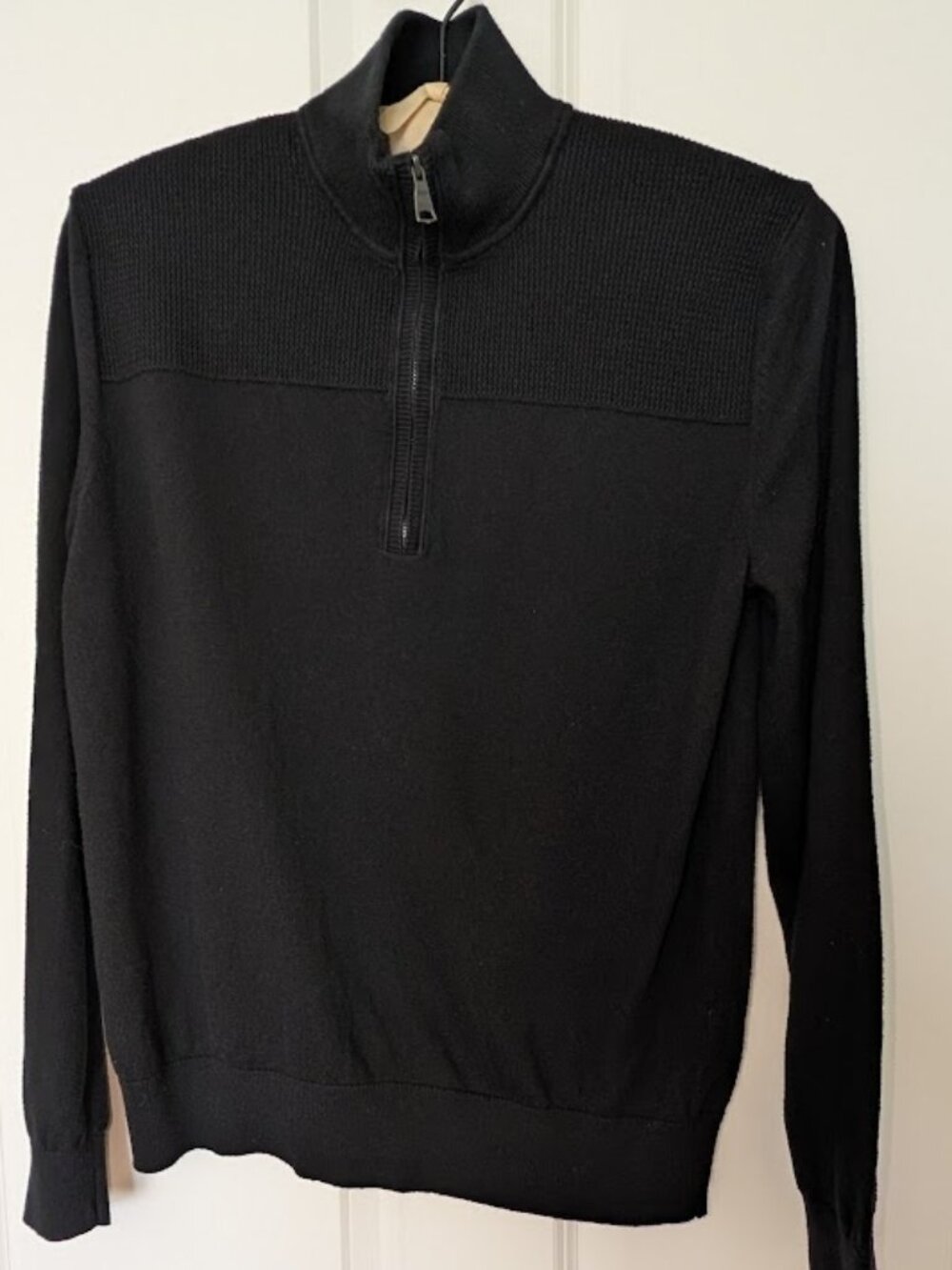 Banana Republic Premium Luxe Yarn Quarter‑Zip Sweater • Men’s Size M